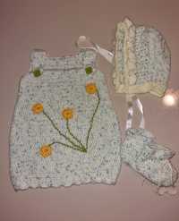Ръчно плетен комплект за бебе