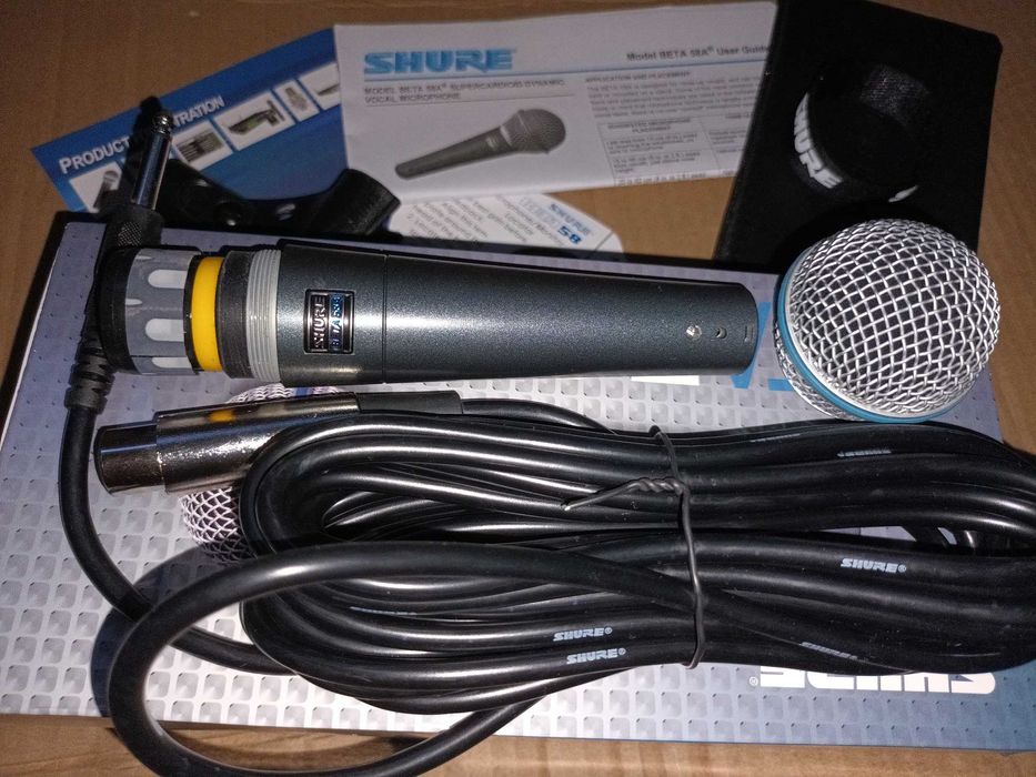 Microfon profesional Shure Beta 58a Microfon studio percutie karaoke