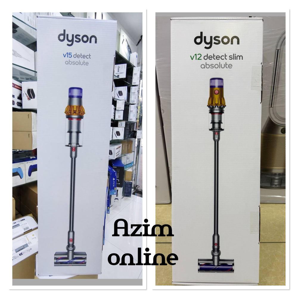 Пылесос Dyson V15 detect absolute.Ручной пылесос V12 detect slim