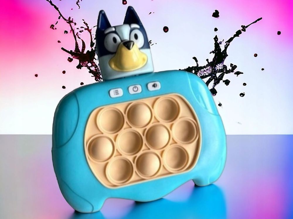 Поп ит игра Блуи и Бинго, Pop it quick push game Bluey & Bingo