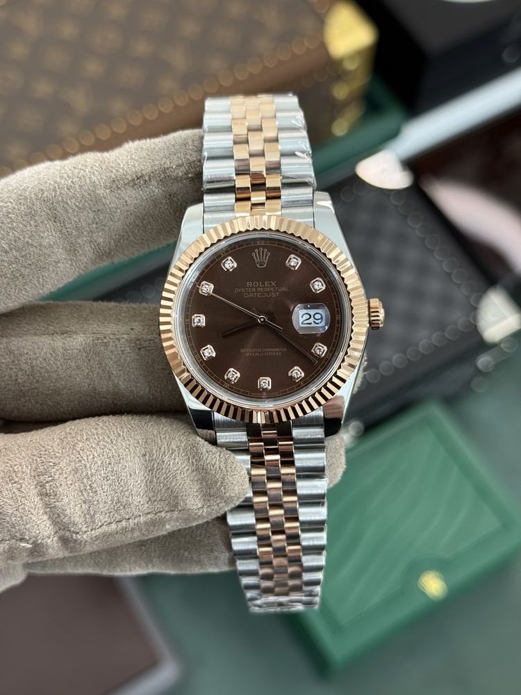 Rolex Date-Just 41 Two Tone Choco Dial