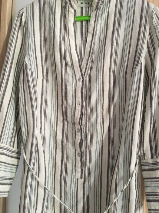 Продавам рокля /тип риза/ 100% лен с дълъг ръкав - 20 лева