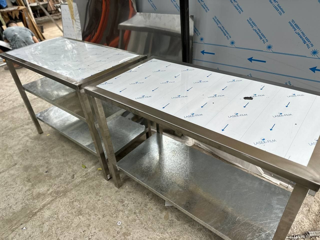 Стол разделочный  стеллаж сушилка мармит линия раздачи