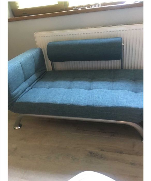 Canapea Kring Isabel, 143x90x71 cm, Gri cu galben