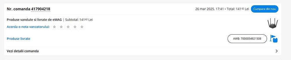 Router Wireless Mercusys MR60X Wi-Fi 6 Dual-Band Gigabit AX1500