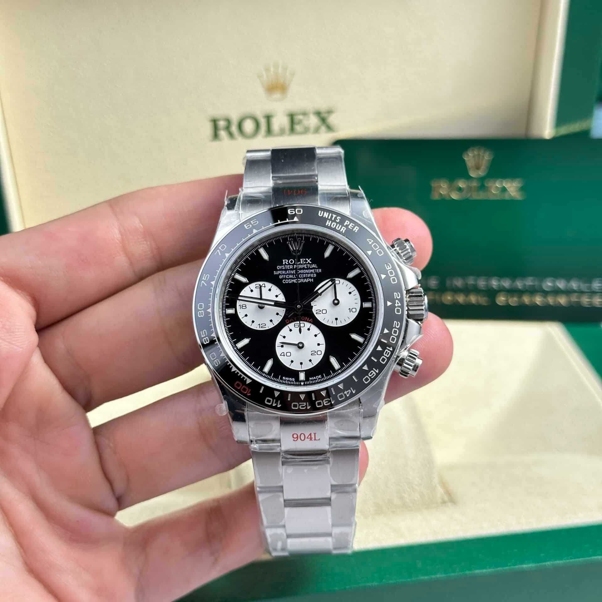 Rolex Daytona 4131 Silver Black bazel