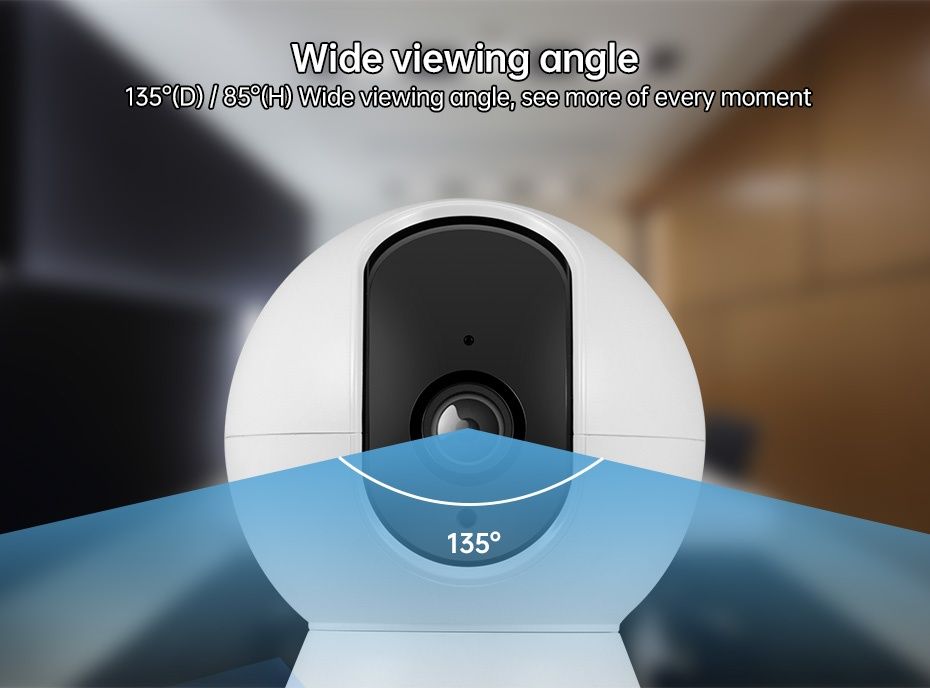 Cameră de securitate WiFi 1080P HD 360° rotativ