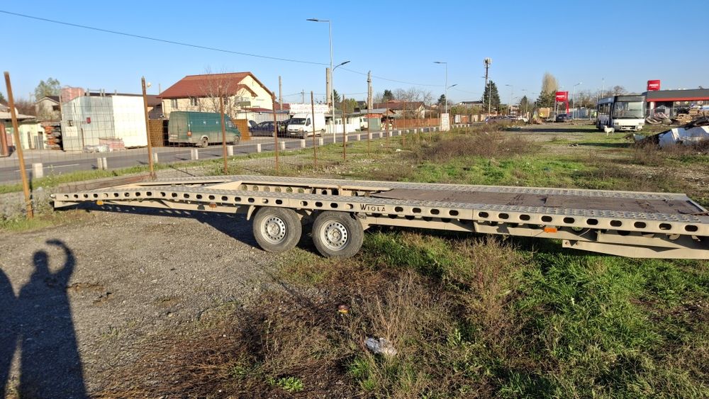 Placă de 9m cu 2 axe 3.5t platforma