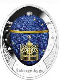 Сребърна монета Фаберже 1$ Ниуе 2023