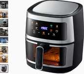 Airfraier, FRITEUZA, aparat cu aer cald 6L 1350W plus set accesorii