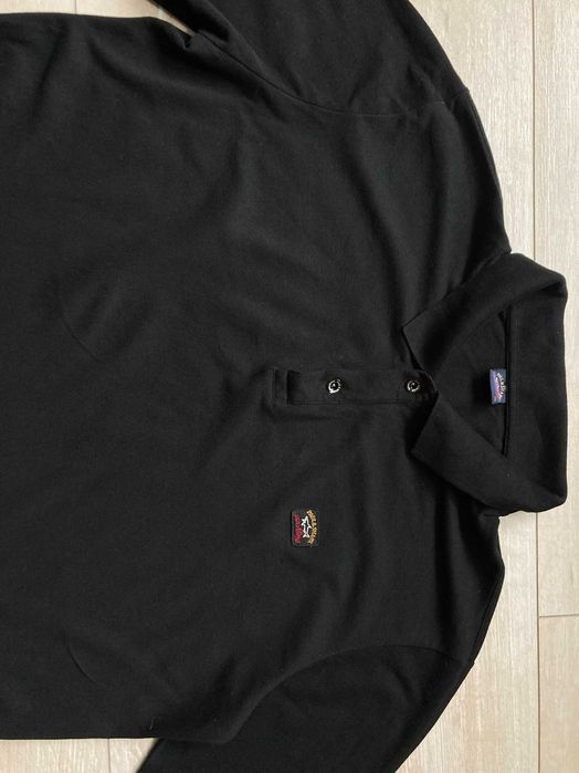 Paul & Shark polo shirt мъжка черна блуза фланела размер  XL / XXL