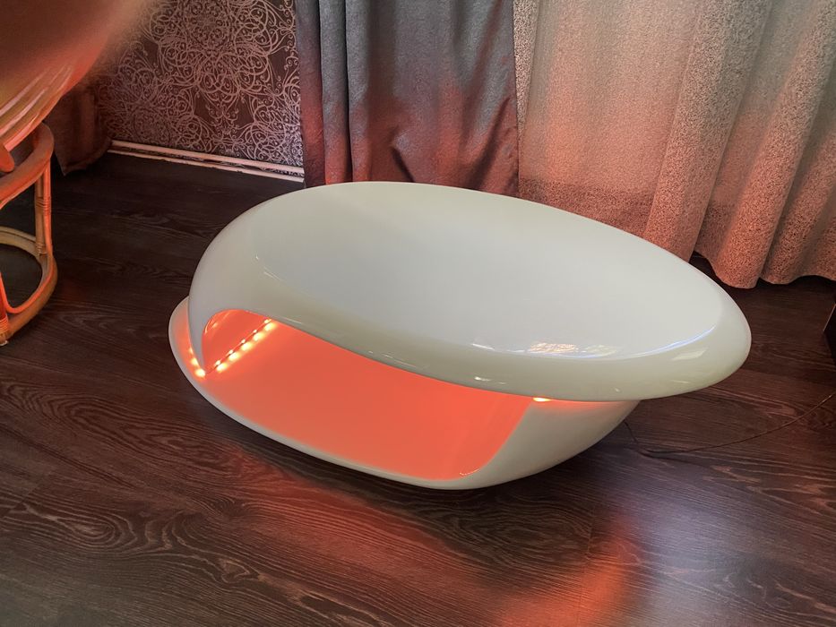 Vand masa cafea cu lunini led