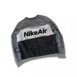 Bluza Nike Air Gri cu Logo Mare – stil Y2K / Streetwear / Trend 2000s