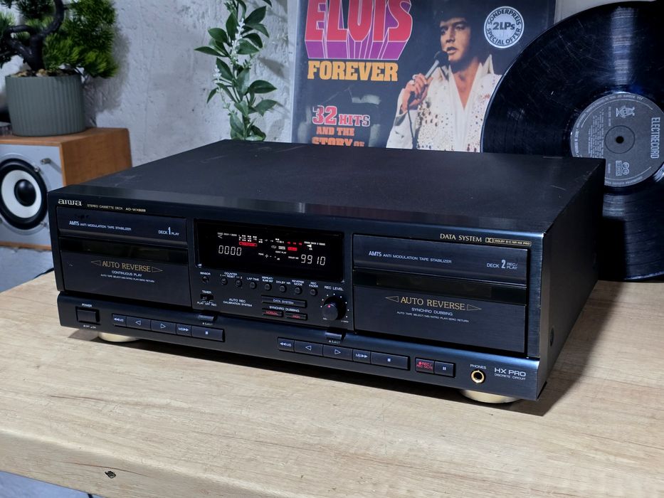 Dublu deck AIWA AD-WX828, autoreverse, recorder, hifi stereo