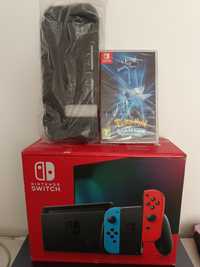 Sigilat,garanție 2 ani Consola Nintendo Switch+joc Pokemon+husa