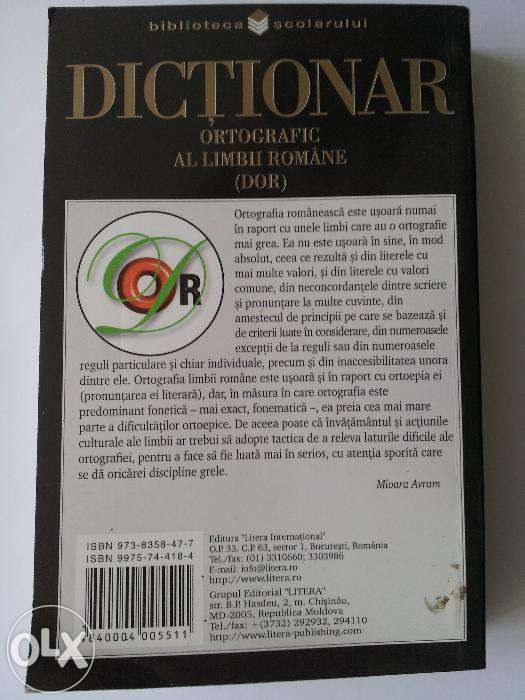 Dictionar ortografic al Limbii romane(DOR)