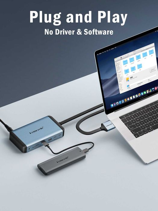 MacBook 12 in 2 USB-C Docking Station | LEMORELE™ TC73