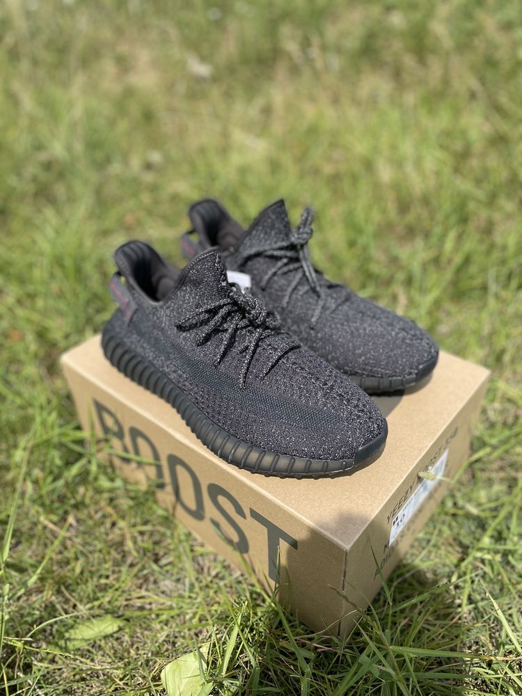 Adidas Yeezy Boost 350 V2 Static Black Reflective 43 44