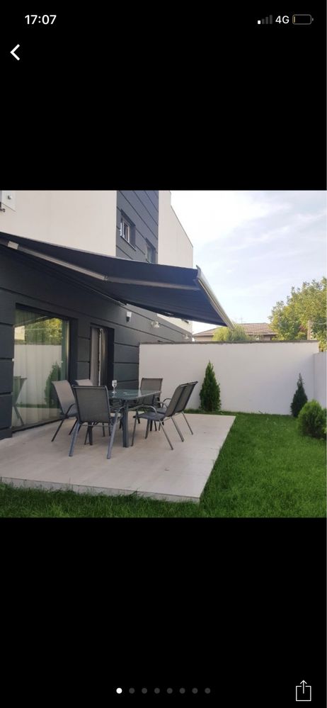 Vand pergola electrica cu leduri 5 x 3 m lungime