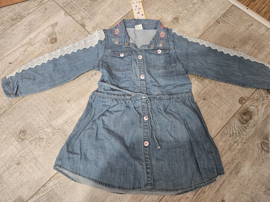 Платье детское джинс