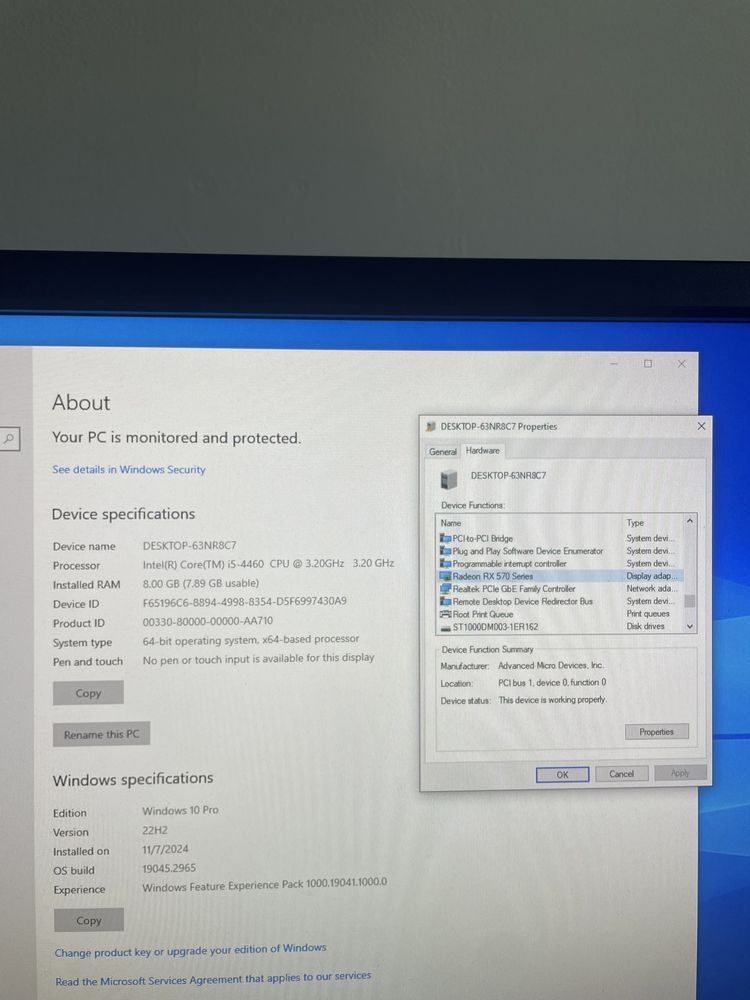 Unitate PC Intel i5, AMD Rx 570, 8GB RAM