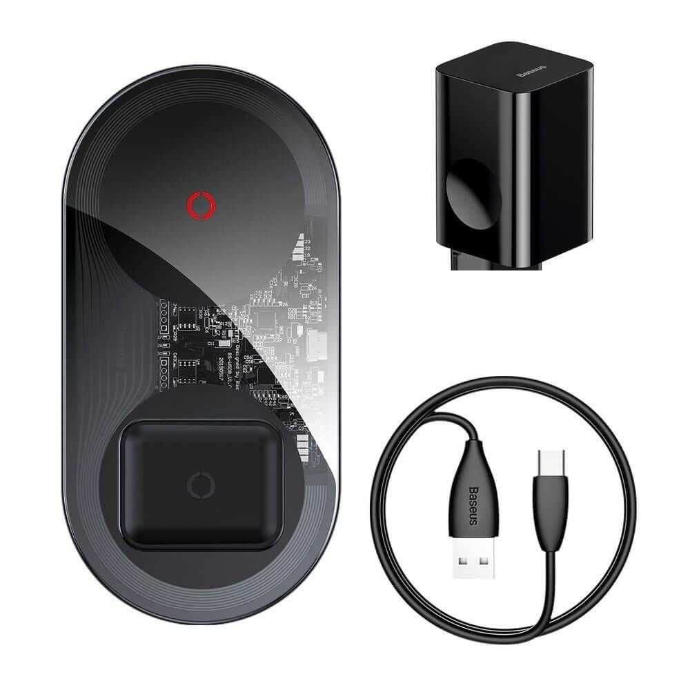 Baseus Simple 24W 2in1 Wireless Charger (TZWXJK-C01) - двойна поставка
