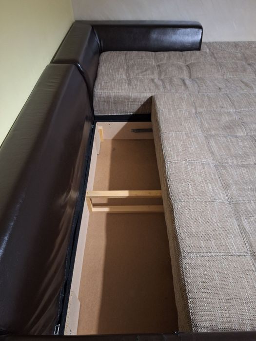 Ъглова холна гарнитура с функция сън +ракла 297/202/95