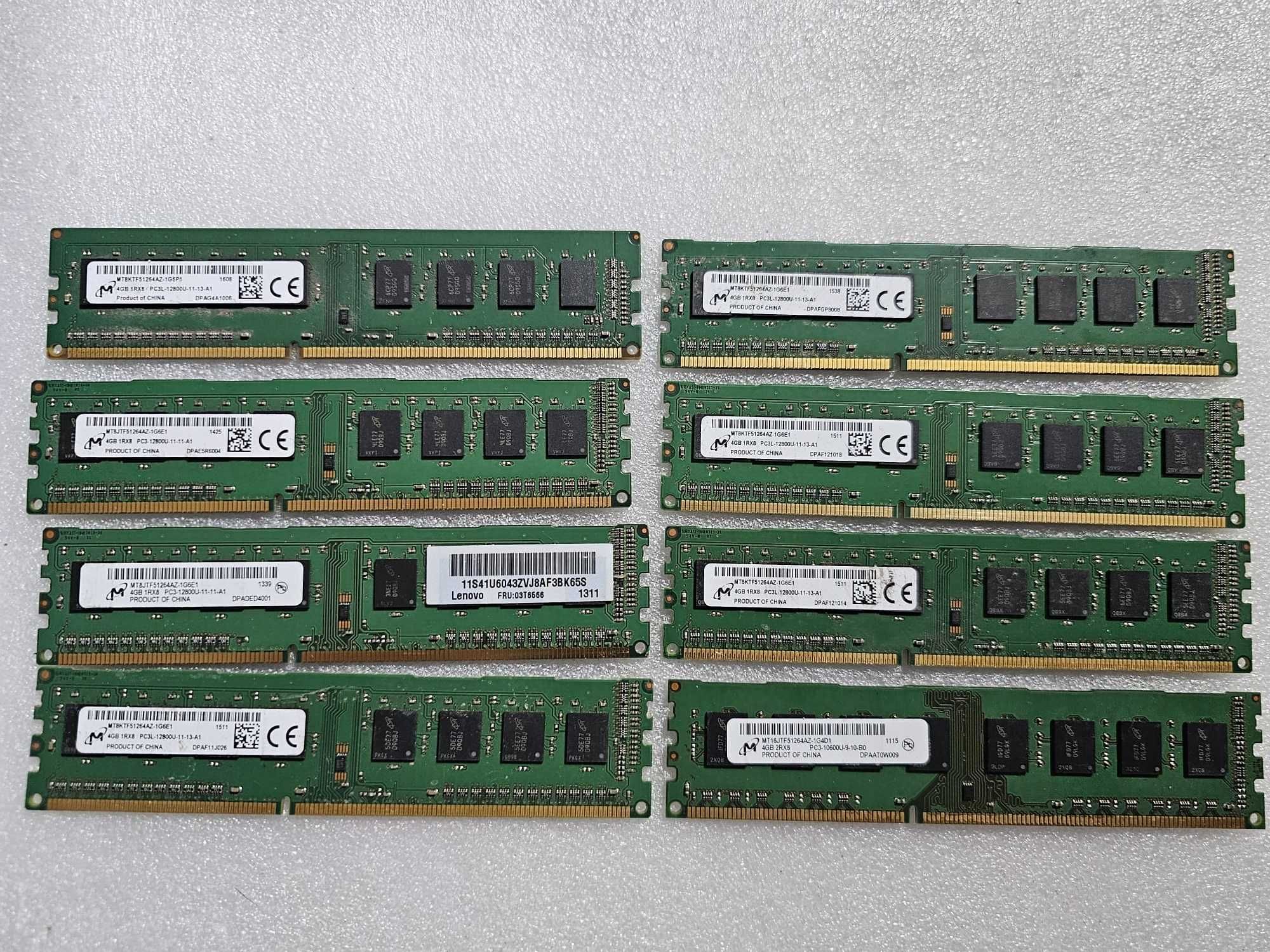 Memorie RAM desktop Micron 4GB DDR3 1600Mhz - poze reale