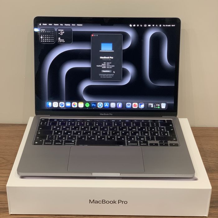 Macbook Pro M1 2021 TouchBar 16/256гб 13.3" 90% акб 250 циклов ЕАС