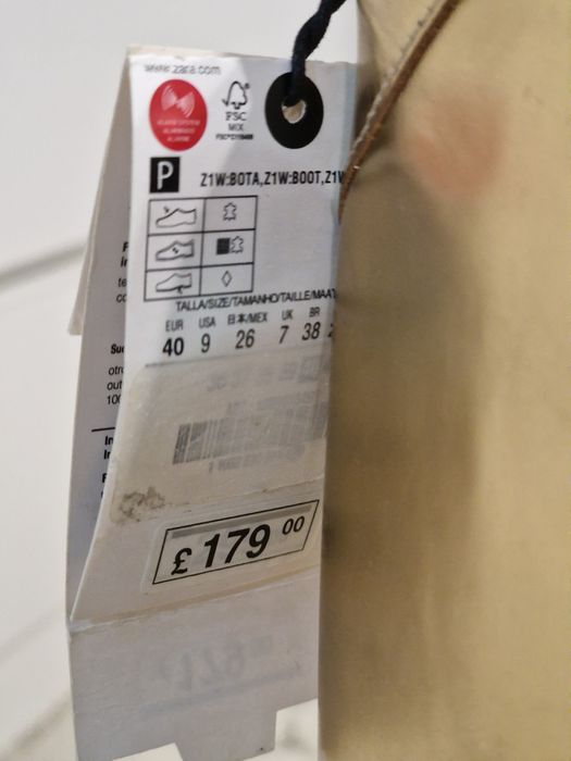 Cizme Zara aurii din piele naturală (mărimea 39/40)