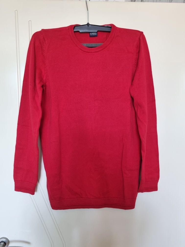 Червен пуловер на  LC waikiki  , размер 11-12 г. /146-152см