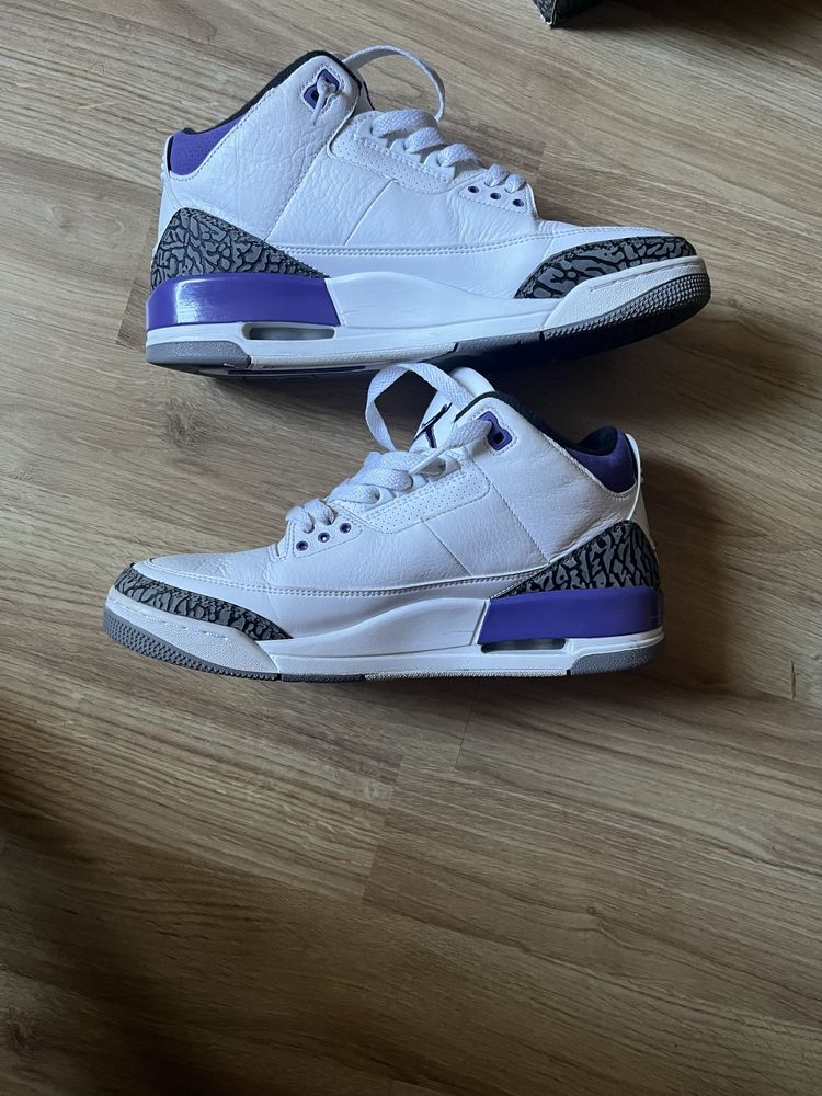 Jordan 3 Dark Iris(Nu Gucci, LV, Amiri, Off White)