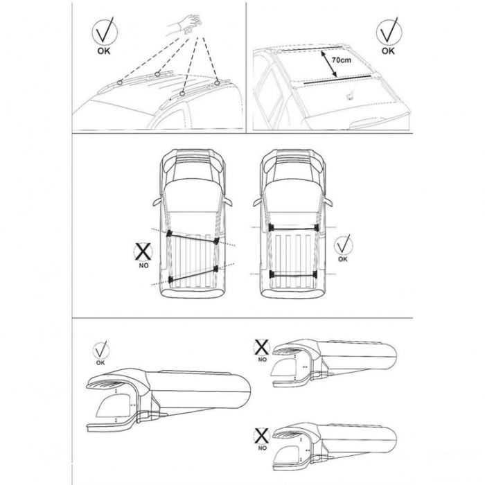 Bare/Set 2 bare portbagaj aluminiu Wingbar Dacia Duster 2014-2017