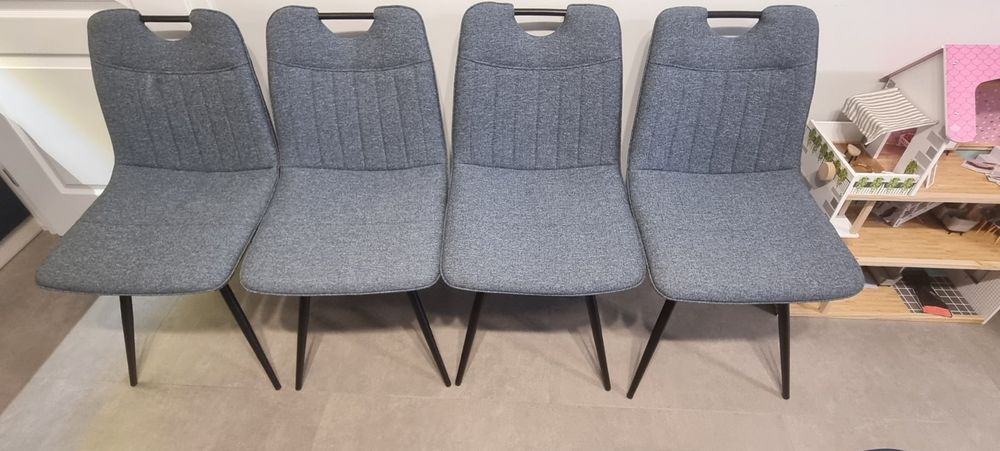 Трапезен стол - сив - 4бр.