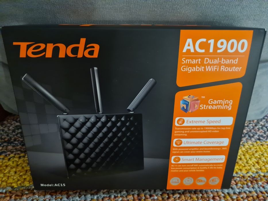 Router wireless Tenda AC15, 1900Mbps Dual-Band