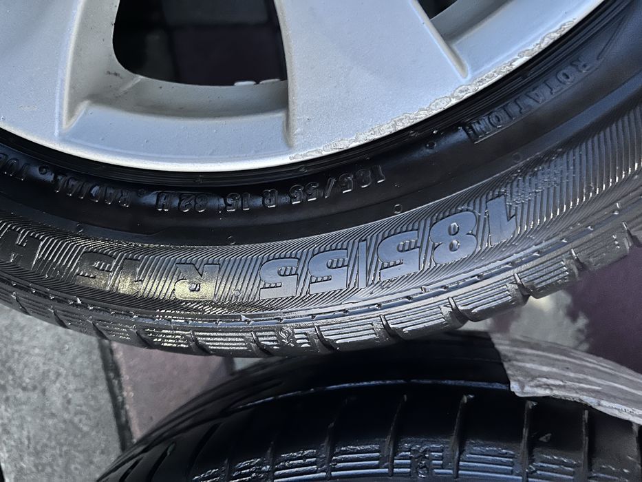 Roti aluminiu Mazda, anvelope Semperit 185/55/15, prindere 4x100