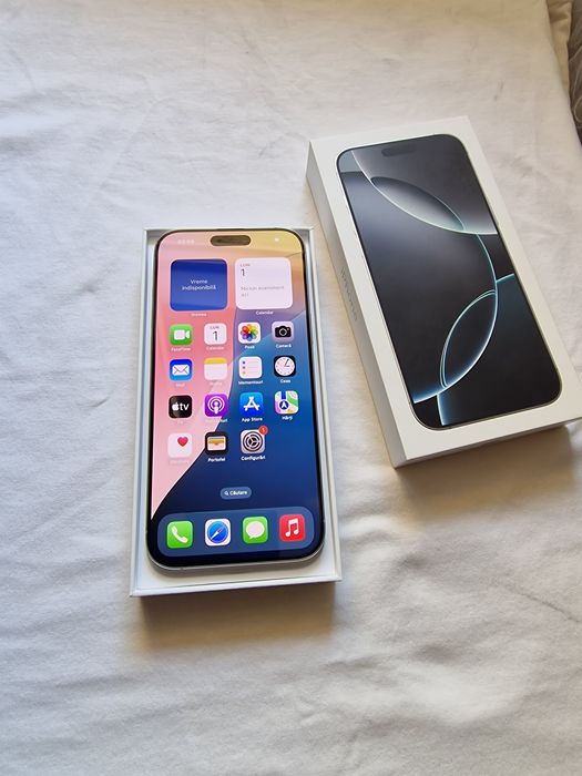 Apple IPHONE 16 PRO MAX 1TB, Natural titanium,  impecabil