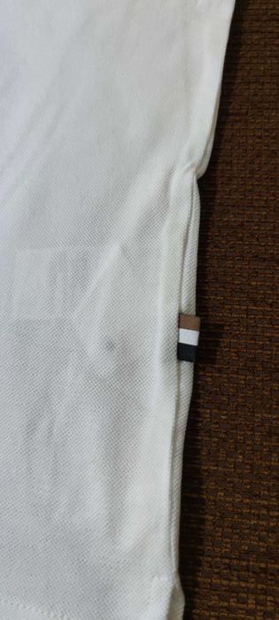 HUGO BOSS Тениска с яка бяла XL