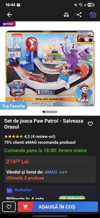 Set de joaca Paw Patrol - Salveaza Orasul