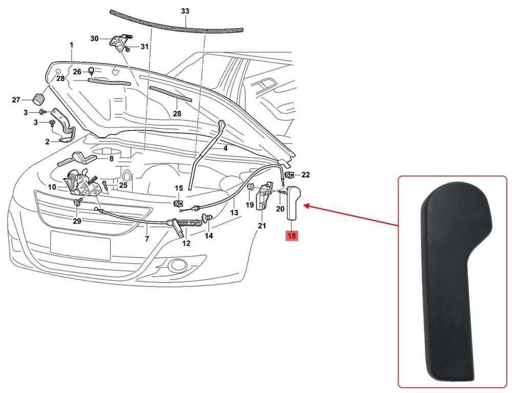 VAG Group Дръжка отваряне преден капак VW Polo Golf Passat Seat /Поло