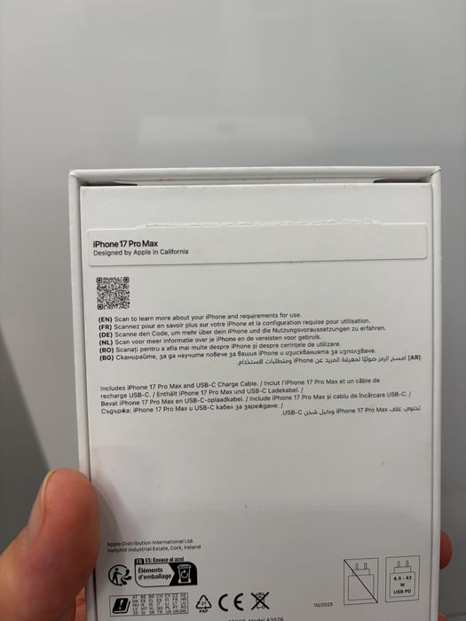 Iphone 17 PRO MAX -256 Gb NOU