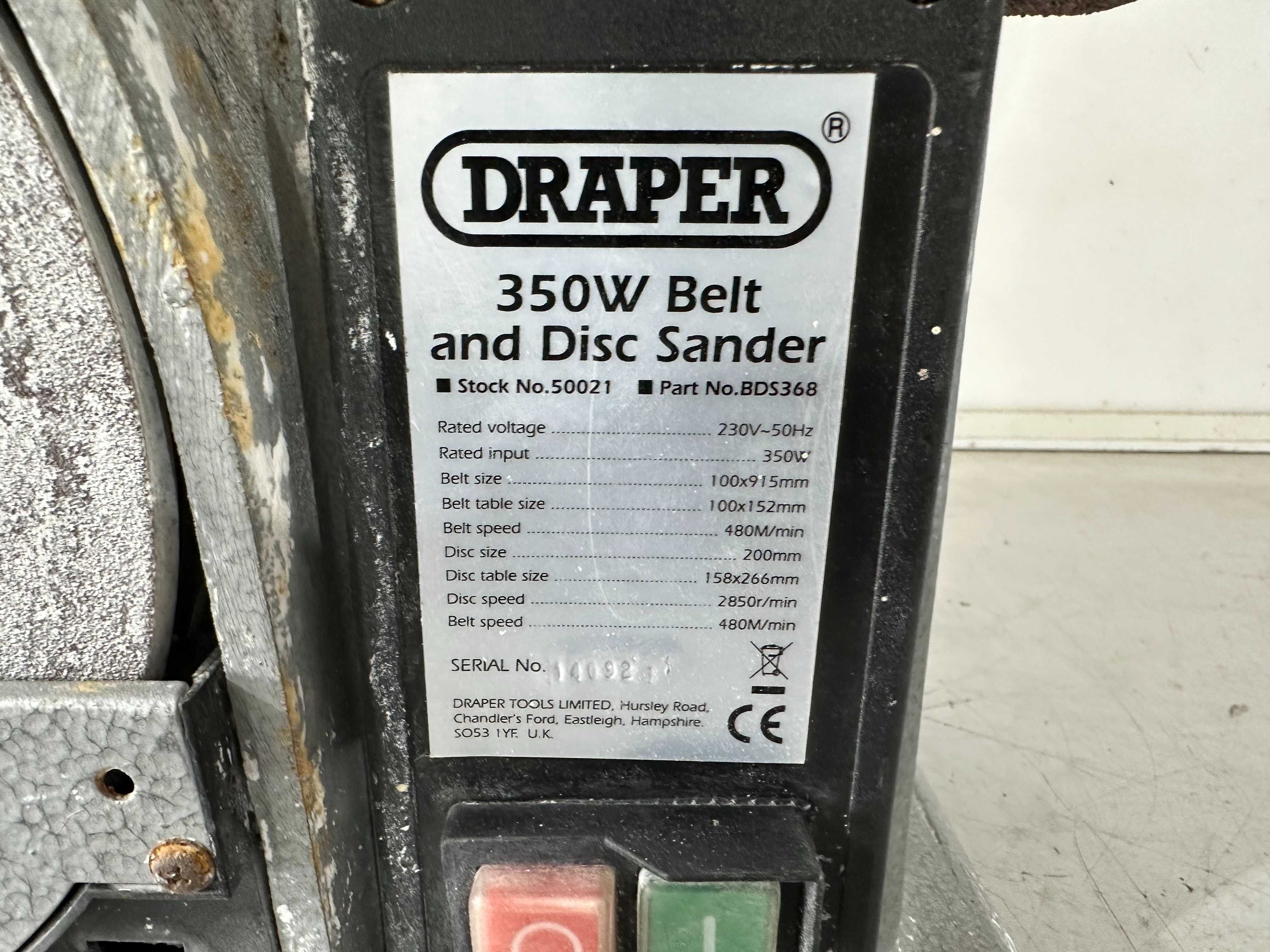 Лентов и дисков шлайф - Draper  350 W