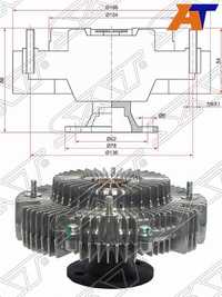 Вискомуфта Toyota Land cruiser