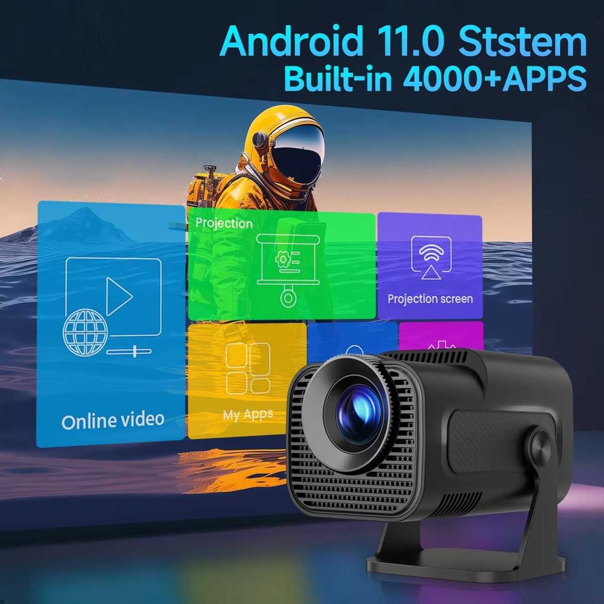 Видео LED проектор Magcubic HY320 Mini Androi 300ANSI FHD домашно кино