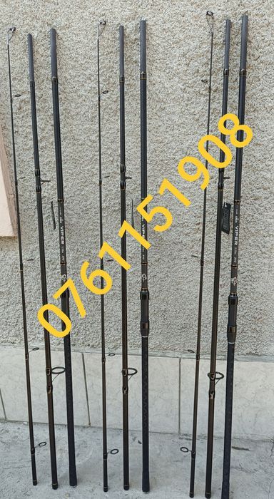 Set 4 Lansete din Carbon - Carp - Viper  3,9m 3,5lbs