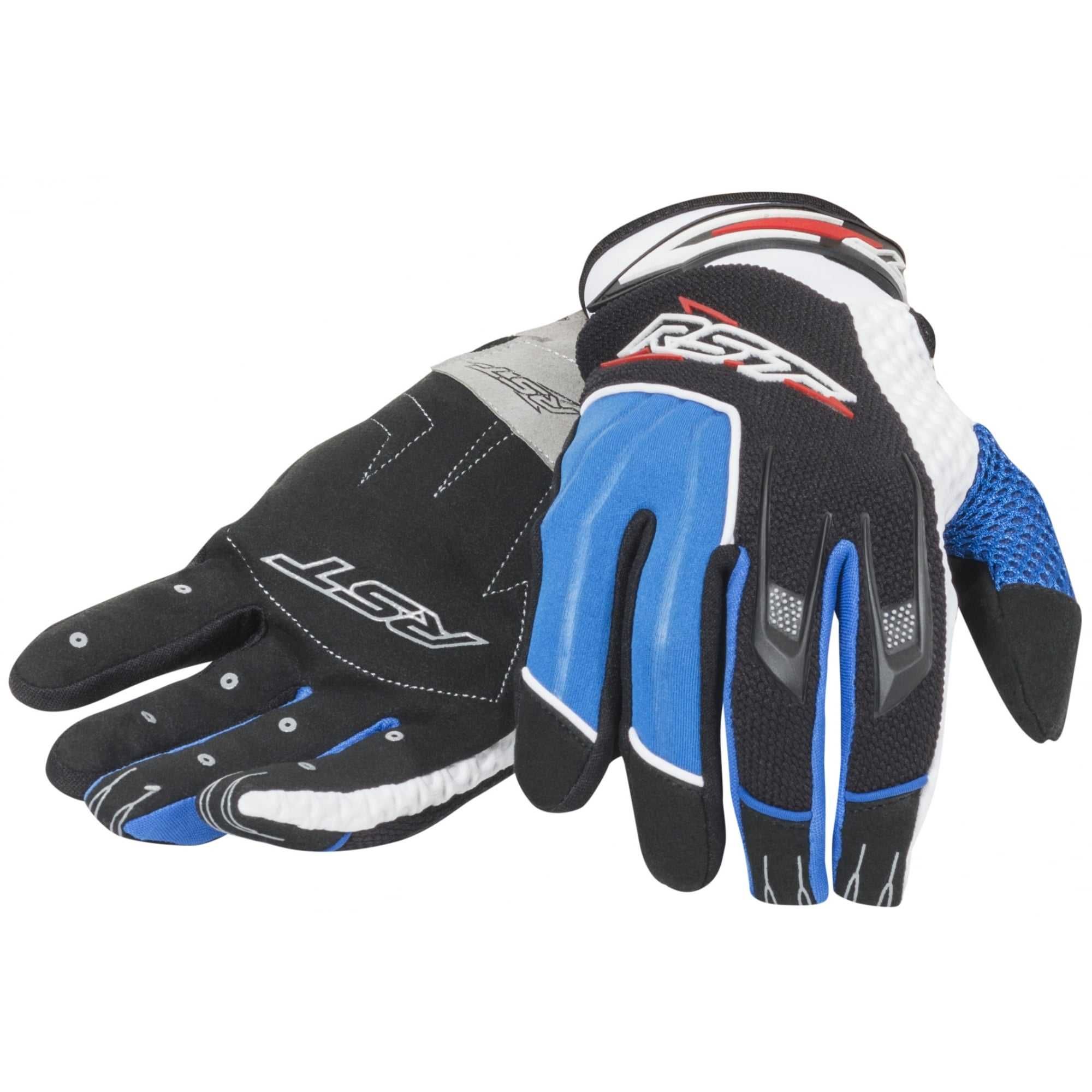 RST Детски кросови ръкавици RST MX II GLOVE крос червени сини черни