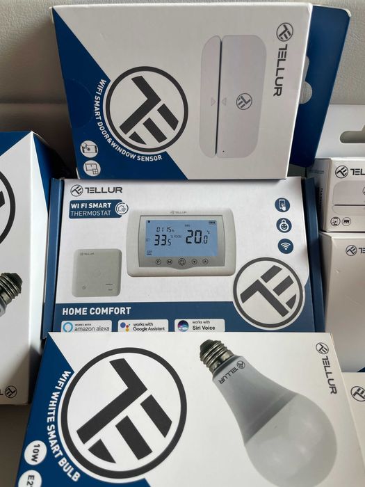 Tellur becE27 termostat central priza senzor usa/geam smart masina NOU