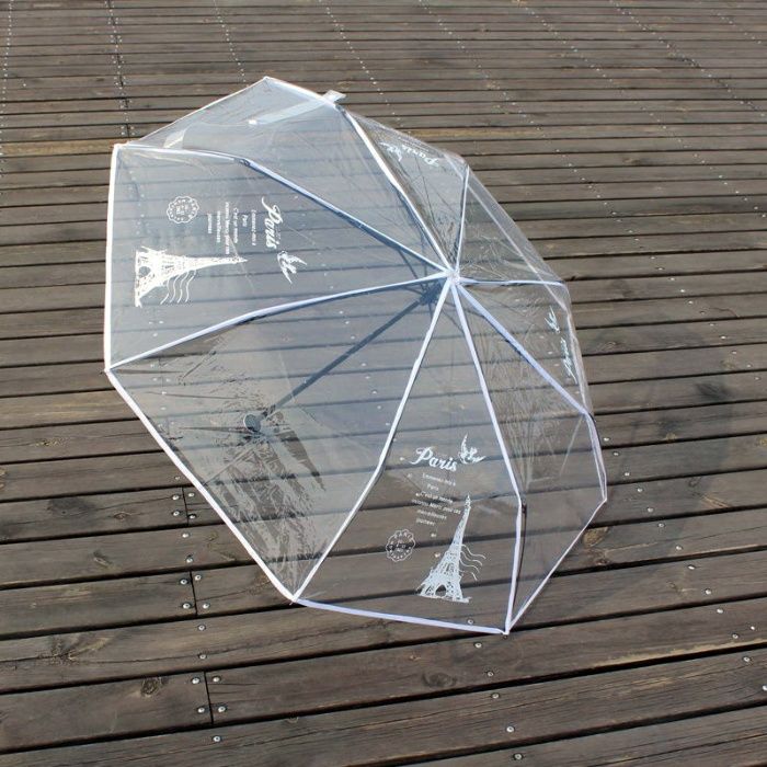 Umbrela transparenta, plianta/automata