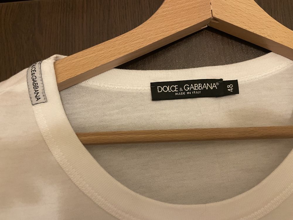 Dolce & Gabbana White Cotton Tshirt