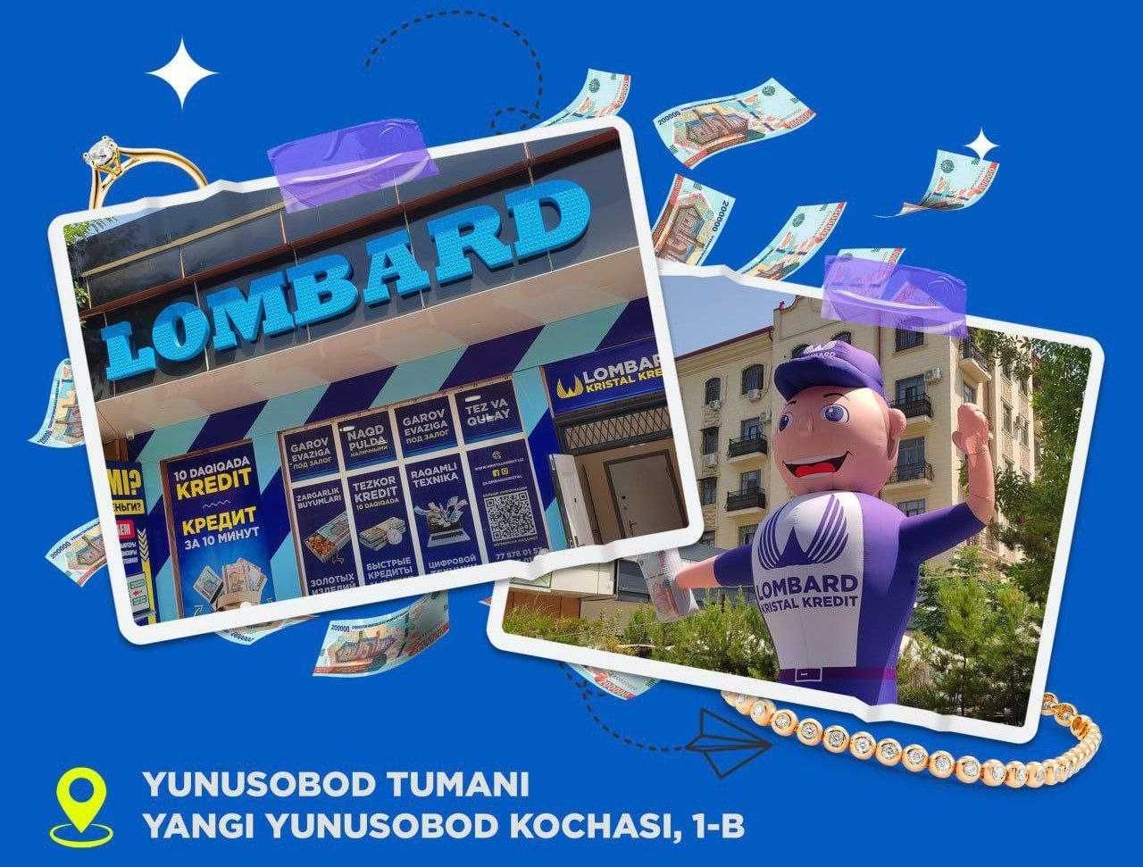 Pul kerakmi? Kristal Kredit Lombard